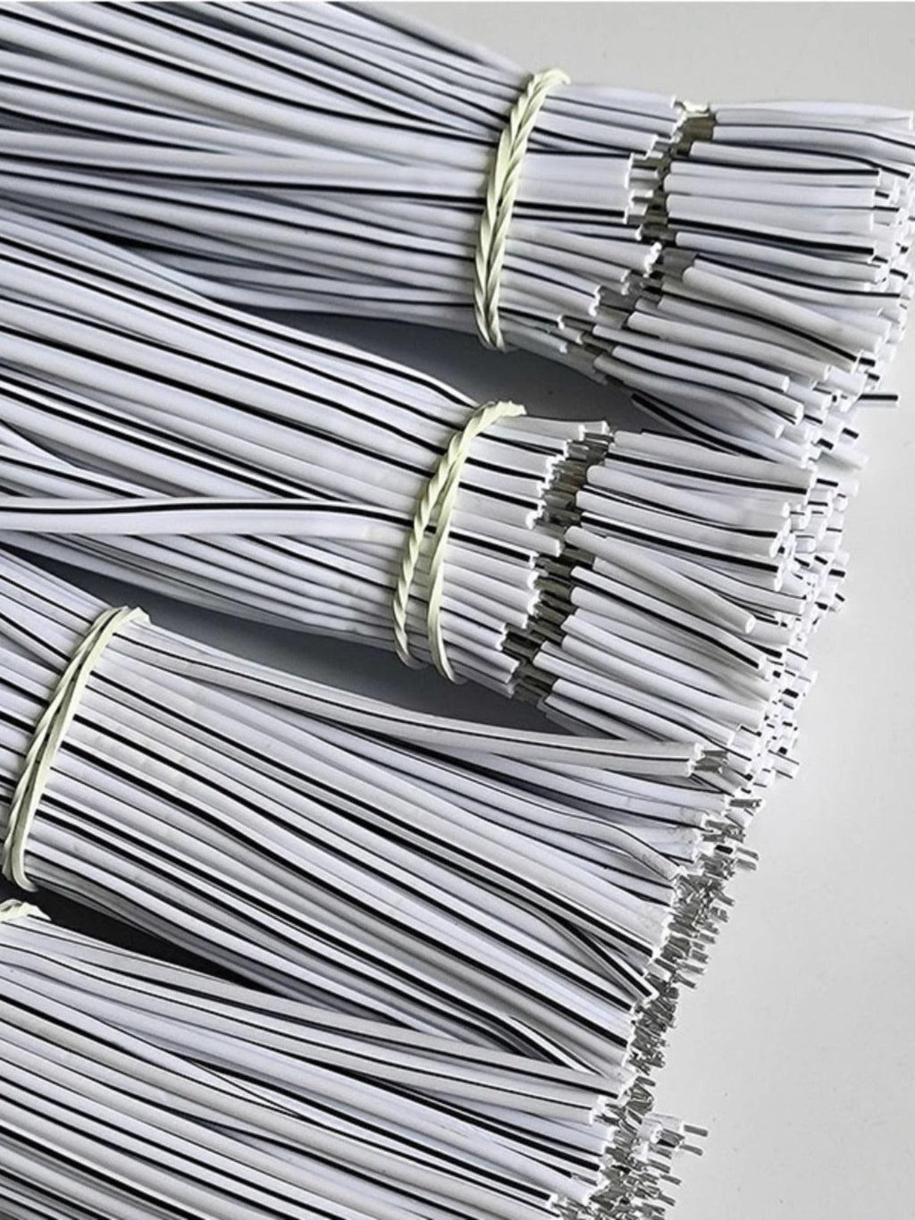 double black white wires 100pcs
