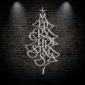 Alphabet Composition Christmas Tree LED White Strip Lights | Creative Holiday Decoration Lights neon signs | Home Christmas Ambiance Lighting