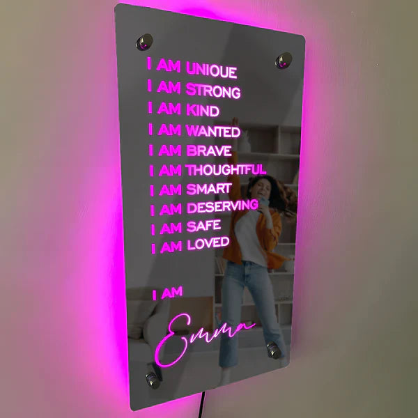 Affirmations Mirror – I Am Mirror Light...