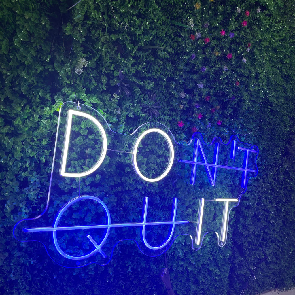 Don't Quit Neon Sign DO IT LED Neon Lights Party Decorations,Dont Quit Neon Light for Gym Room, Man Cave, Gamer Room Decor