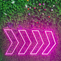 Gradient Flashing Arrow Neon Sign – Eye-Catching LED Directional Light for Bars, Shops & Events