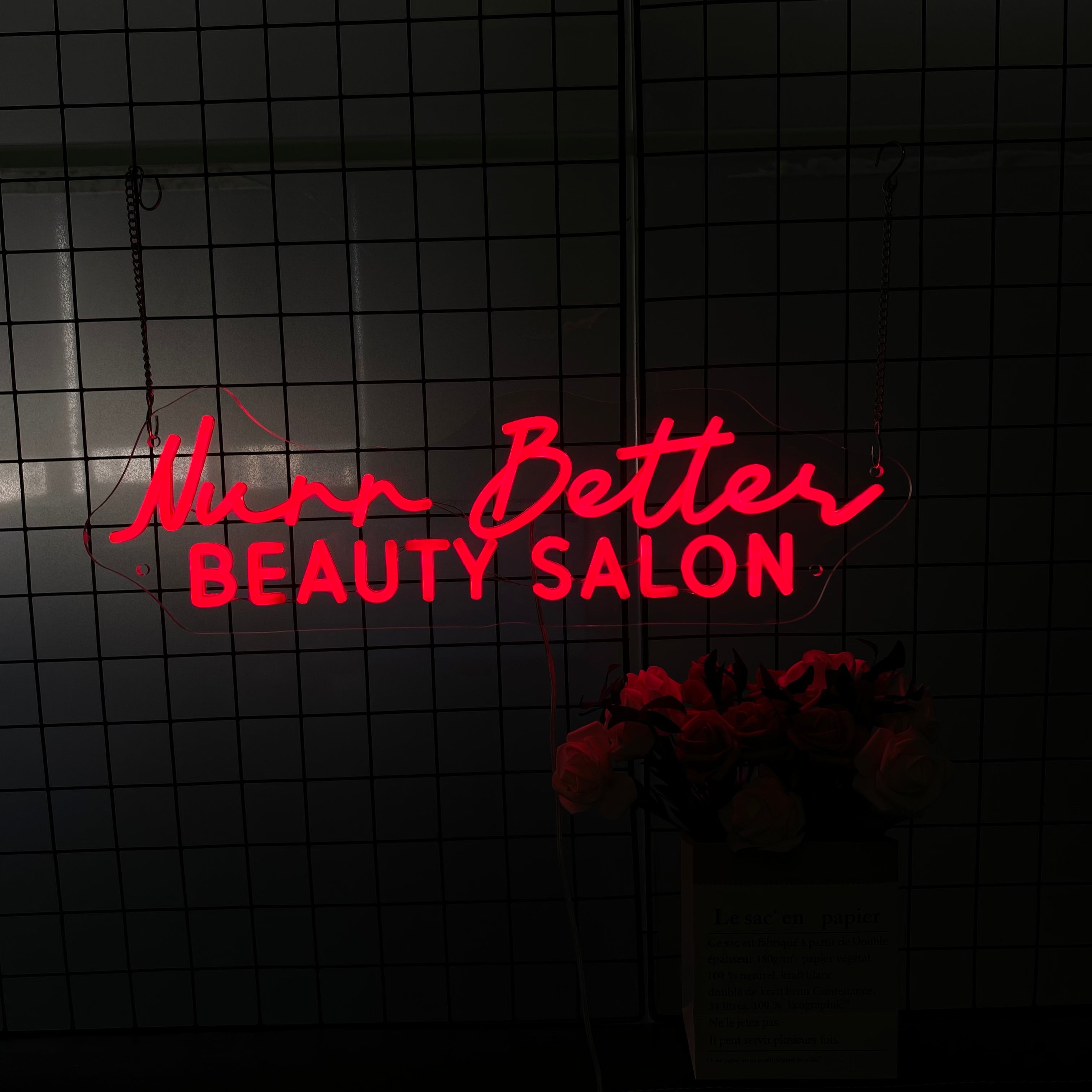 Custom Beauty Salon Neon Sign, Business Studio Logo Sign, LED Shop Wall Decor, Storefront Decoration
