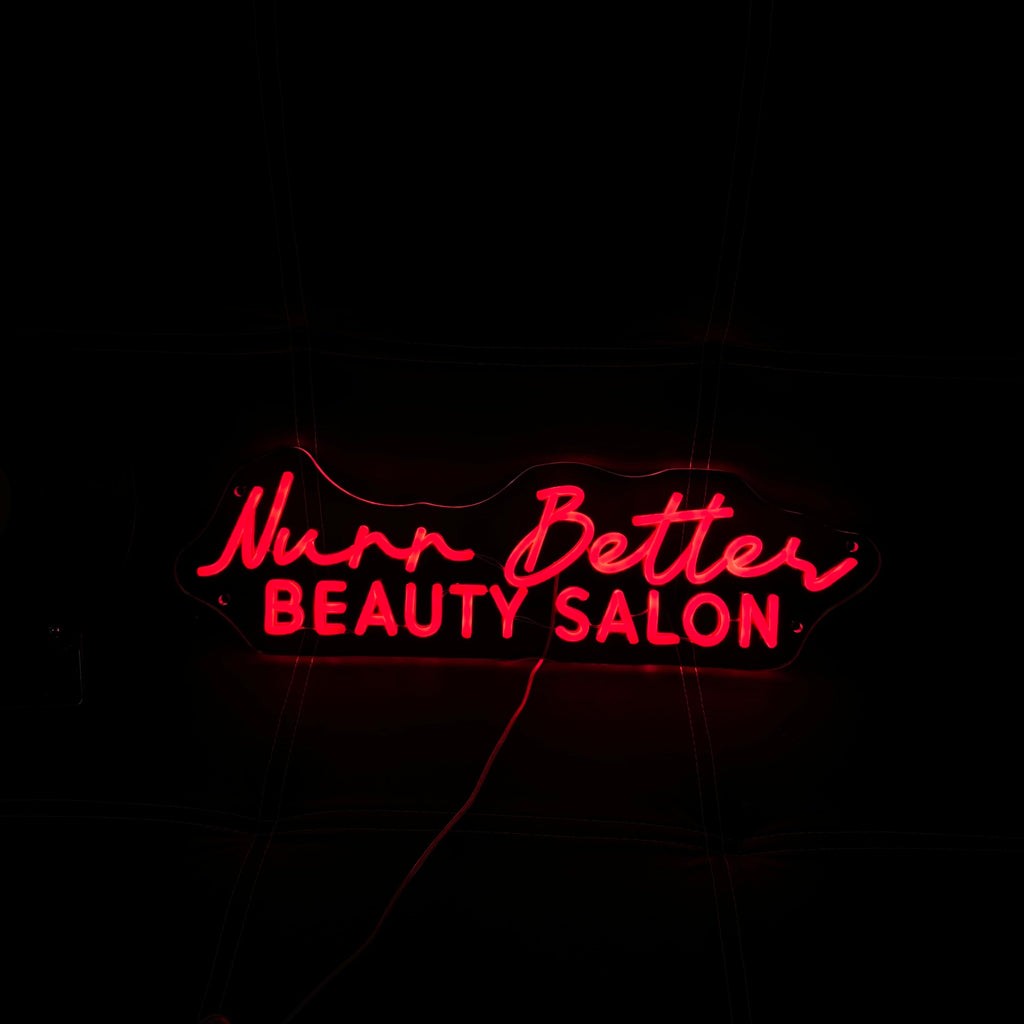 Custom Beauty Salon Neon Sign, Business Studio Logo Sign, LED Shop Wall Decor, Storefront Decoration