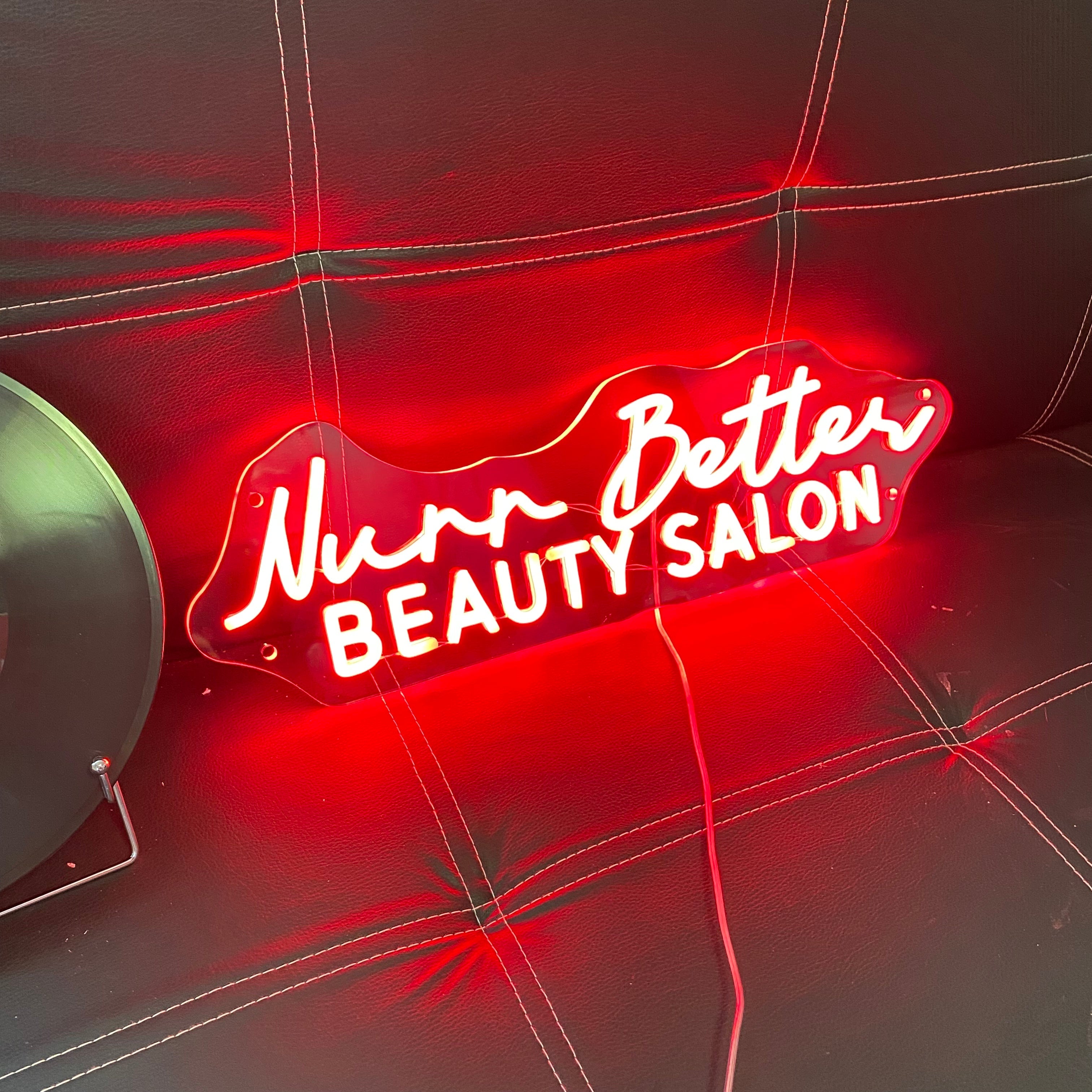 Custom Beauty Salon Neon Sign, Business Studio Logo Sign, LED Shop Wall Decor, Storefront Decoration