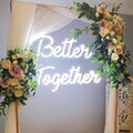 Custom Better Together Neon Sign – Romantic Wall Decor, Personalized Couple Gift, Aesthetic Home Accent