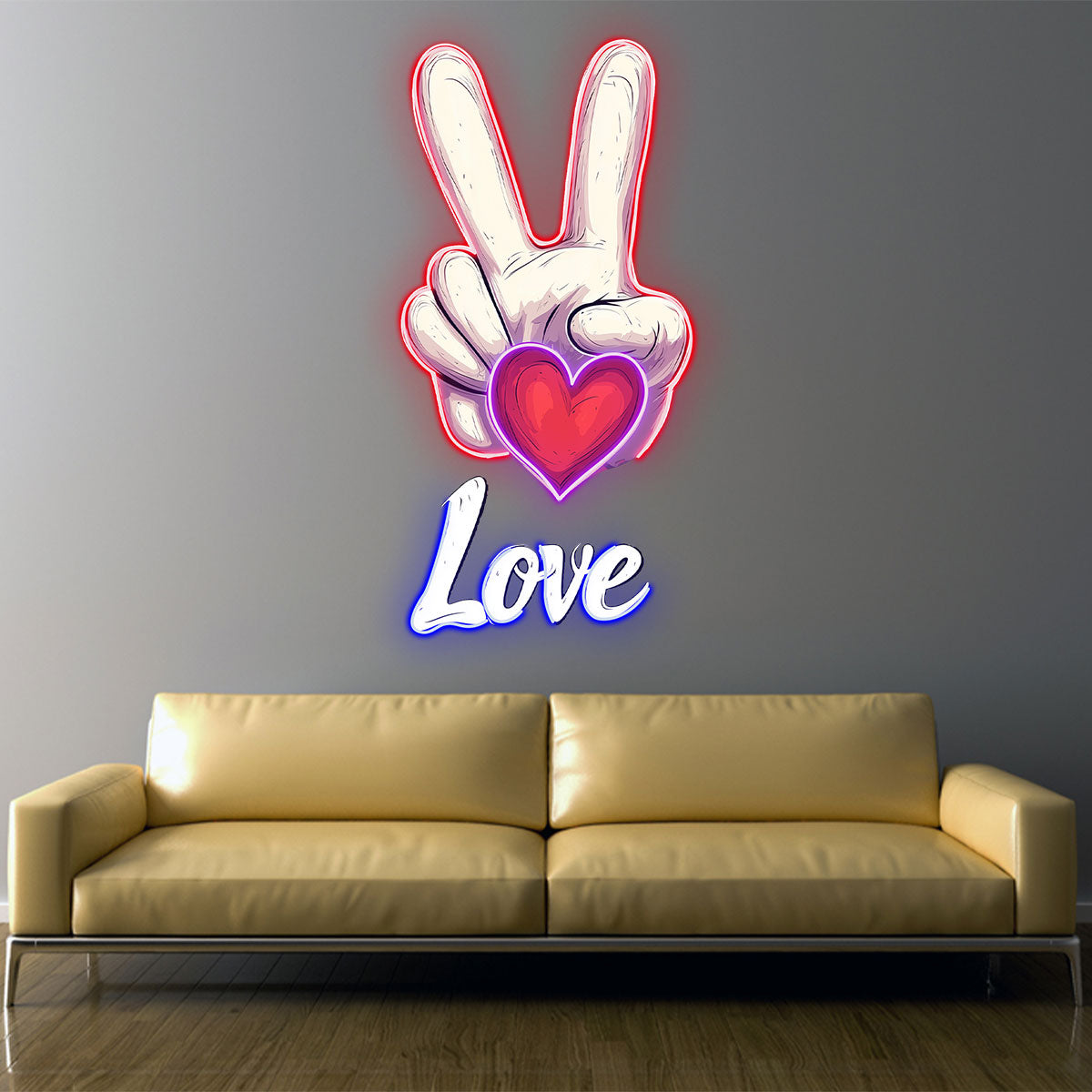 Customizable Romantic Neon Sign,Vivid Colorful LED Neon Light,Ideal for Romantic Dinners, Weddings and Valentine's Day Decor