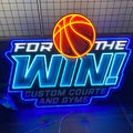 Dynamic LED Neon Sign,Basketball - themed Design Neon Light, Ideal for custom basketball courts, gyms,sports training facilities, It's also a great addition to sports bars, fan caves