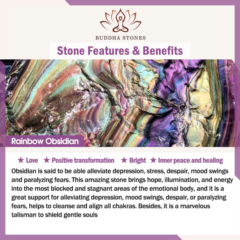 Buddha Stones "All the Best for Love and Harmony" Stone Quartz Bracelet Includes Gift Message Card