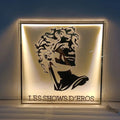 Luxury LED Backlit Acrylic Sign - Les Shows d'Éros Artistic Branding Signage for Salons, Bars & Studios