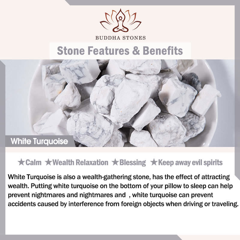 Buddha Stones "All the Best for Love and Harmony" Stone Quartz Bracelet Includes Gift Message Card