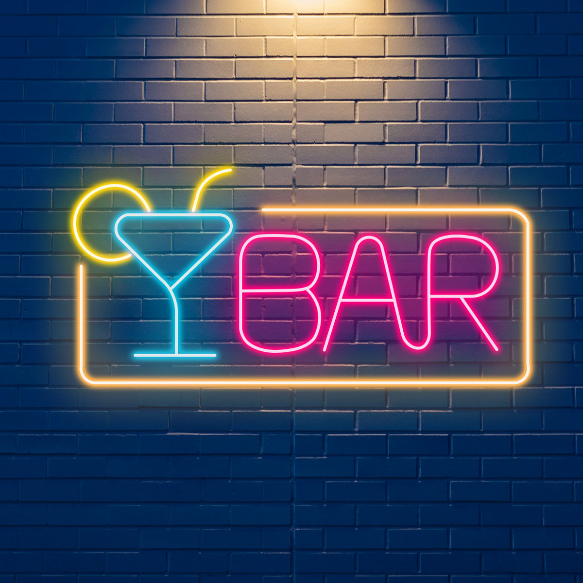 Custom Multicolor "BAR" LED Neon Light Sign for Pub, Club or Man Cave Wall Decor, Aesthetic Gift for Nightlife and Party Lovers