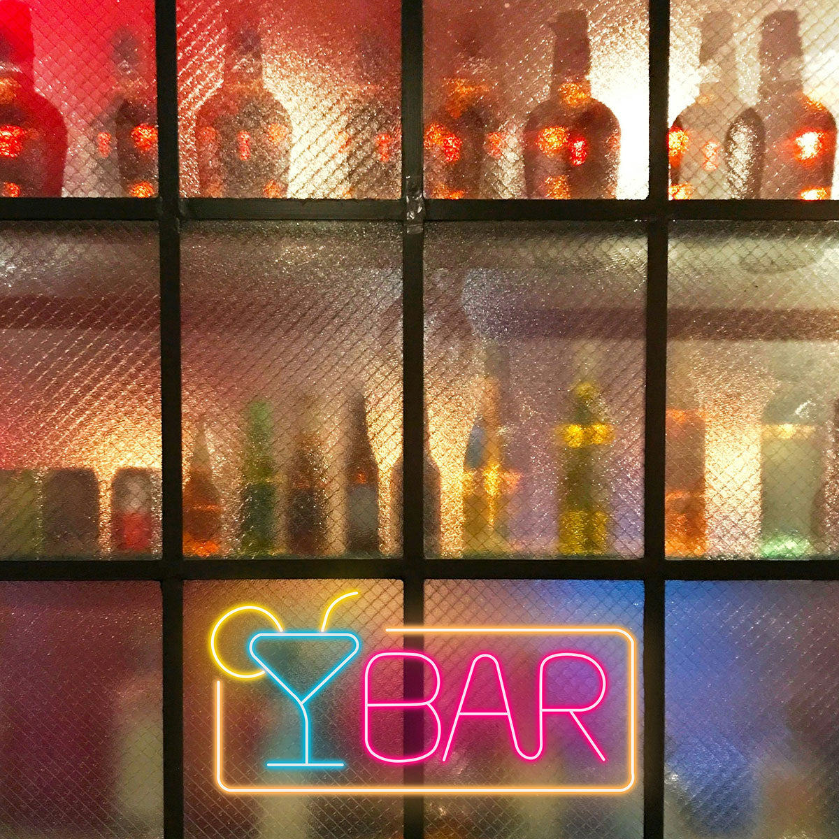 Custom Multicolor "BAR" LED Neon Light Sign for Pub, Club or Man Cave Wall Decor, Aesthetic Gift for Nightlife and Party Lovers