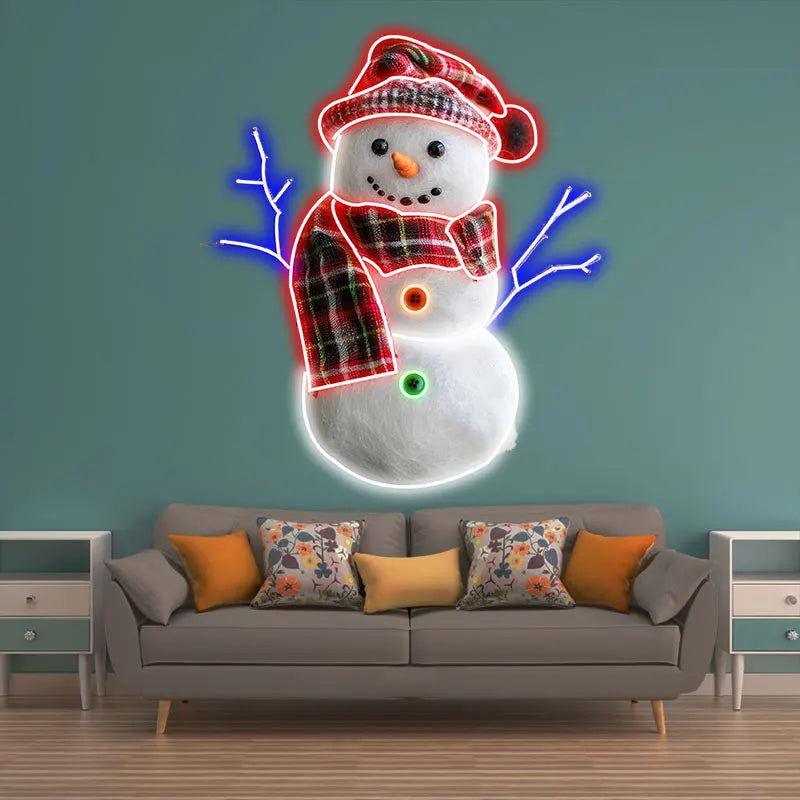 Christmas Snowman LED Neon Sign