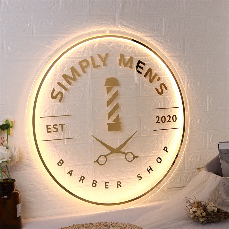 Custom LED Backlit Sign for Business Logo, Storefront Wall Decor, Personalized Lighted Sign for Shops, Cafes, Offices, Events