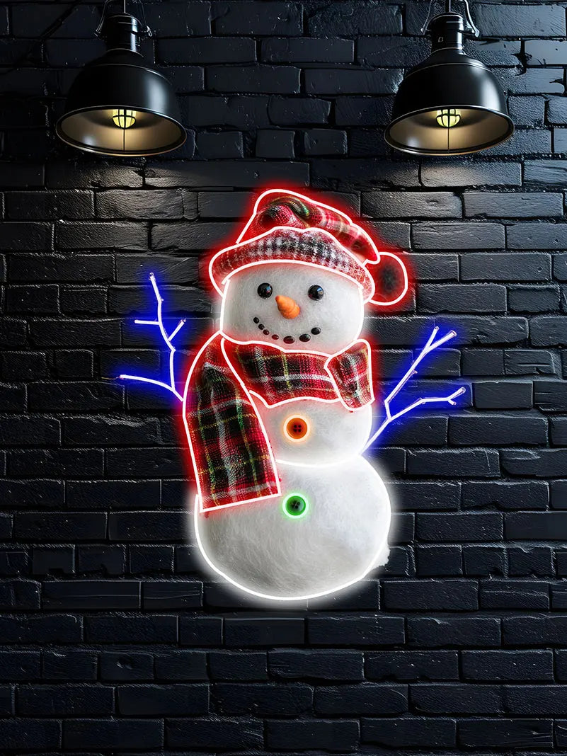 Christmas Snowman LED Neon Sign
