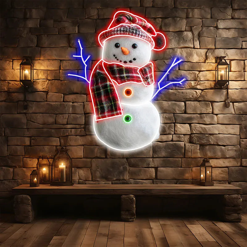 Christmas Snowman LED Neon Sign