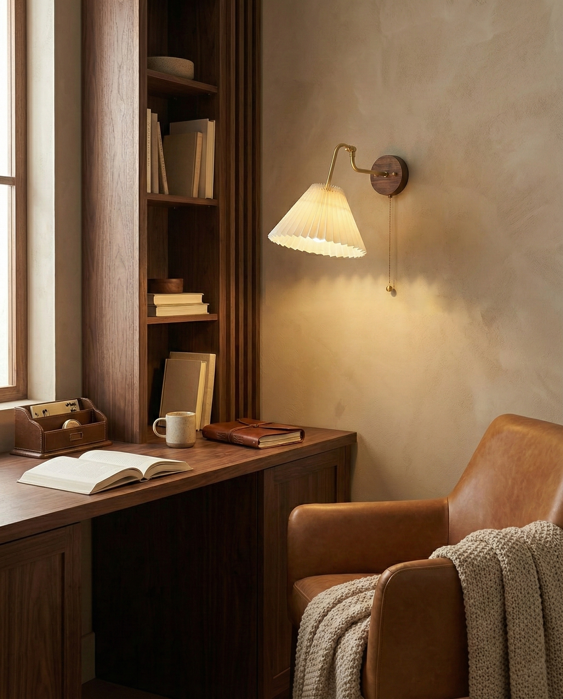 Aine Pleated Wall Lamp