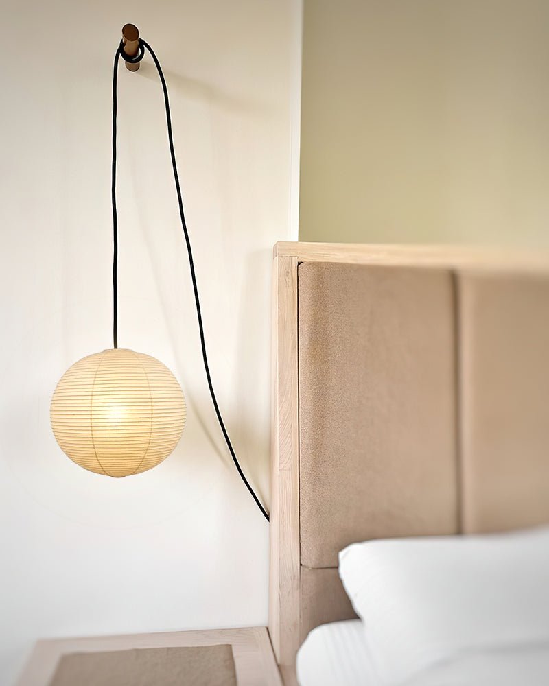 Akari A Series Plug In Pendant Lamp Black Wire Version