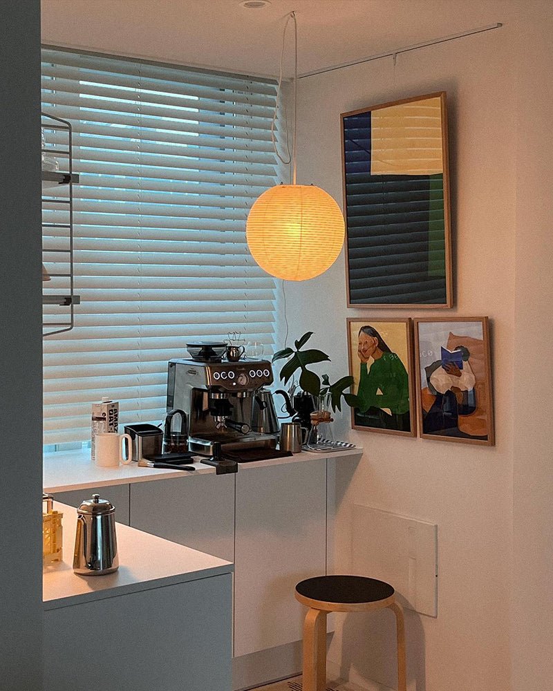 Akari A Series Plug In Pendant Lamp Black Wire Version