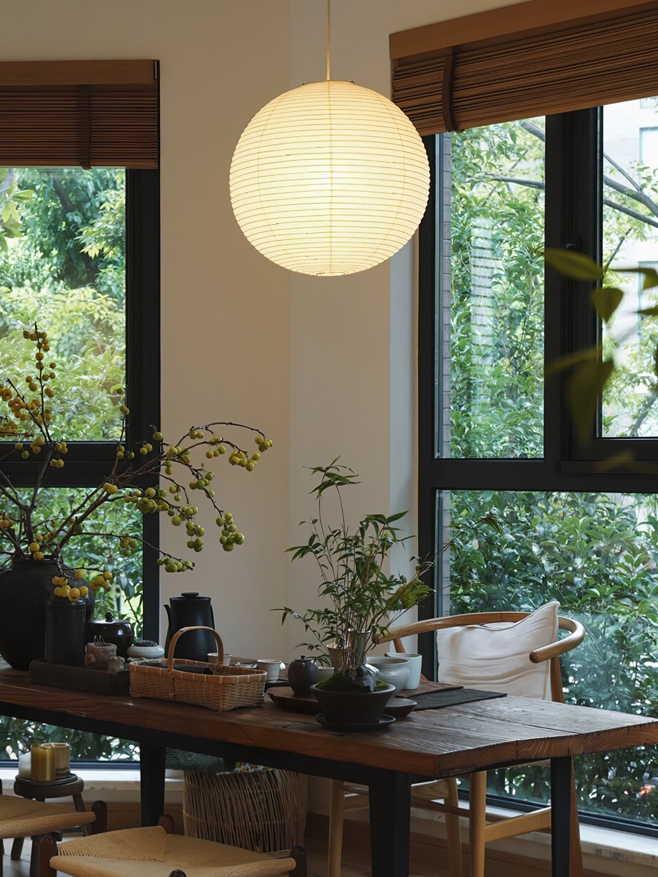 Akari A Series Plug In Pendant Lamp Black Wire Version