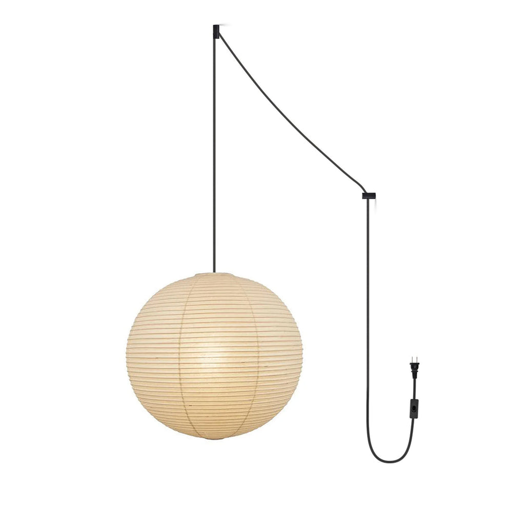 Akari A Series Plug In Pendant Lamp Black Wire Version