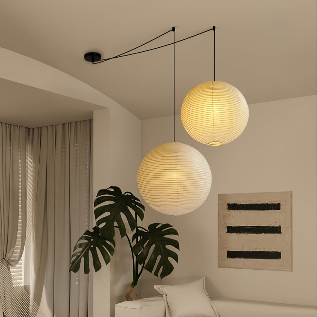 Akari A Series Plug In Pendant Lamp Black Wire Version