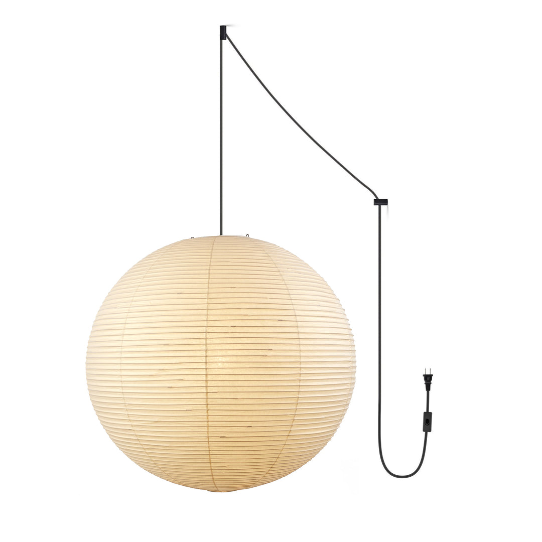 Akari A Series Plug In Pendant Lamp Black Wire Version