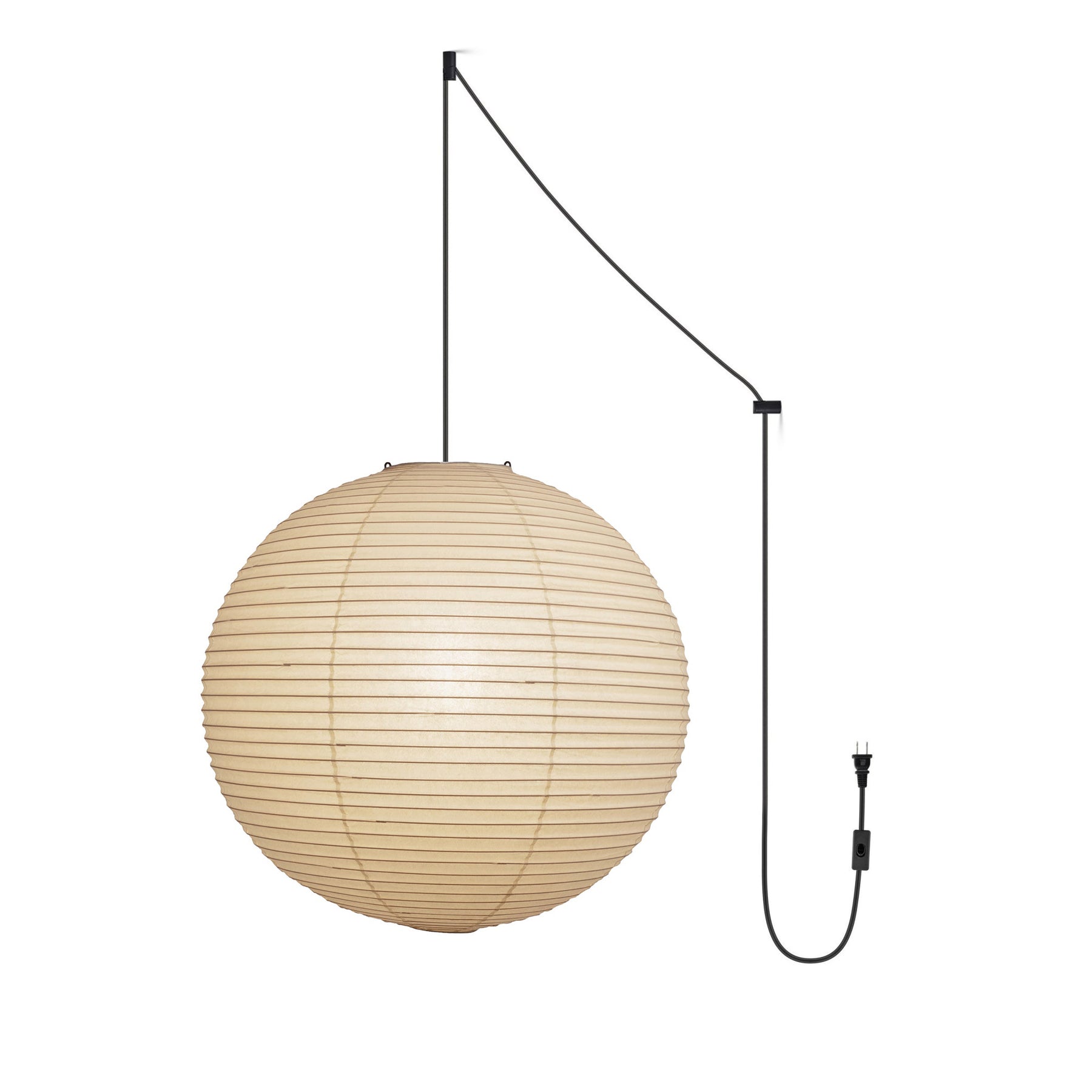 Akari A Series Plug In Pendant Lamp Black Wire Version