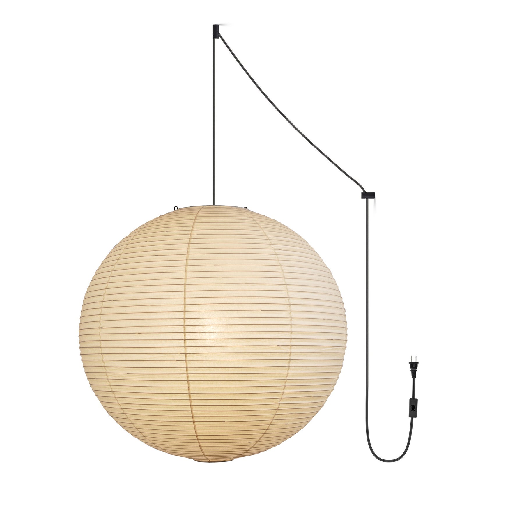 Akari A Series Plug In Pendant Lamp Black Wire Version