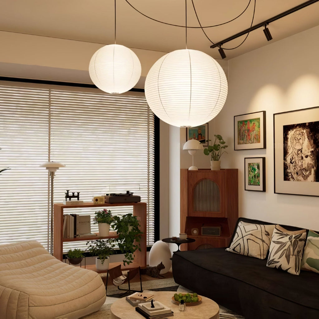 Akari A Series Plug In Pendant Lamp Black Wire Version