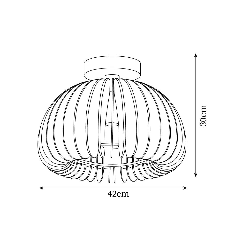 Aneko Pumpkin Ceiling Light