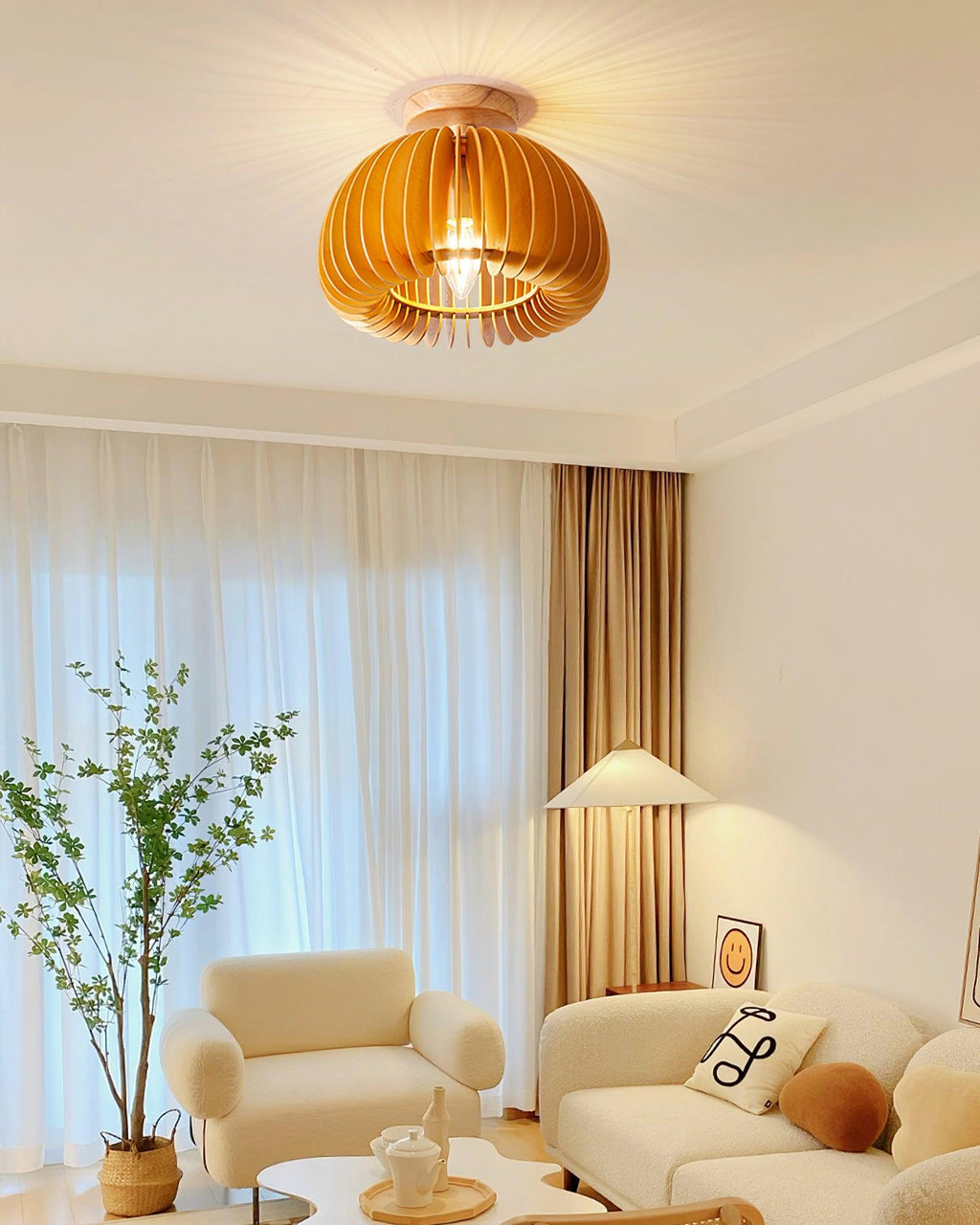 Aneko Pumpkin Ceiling Light