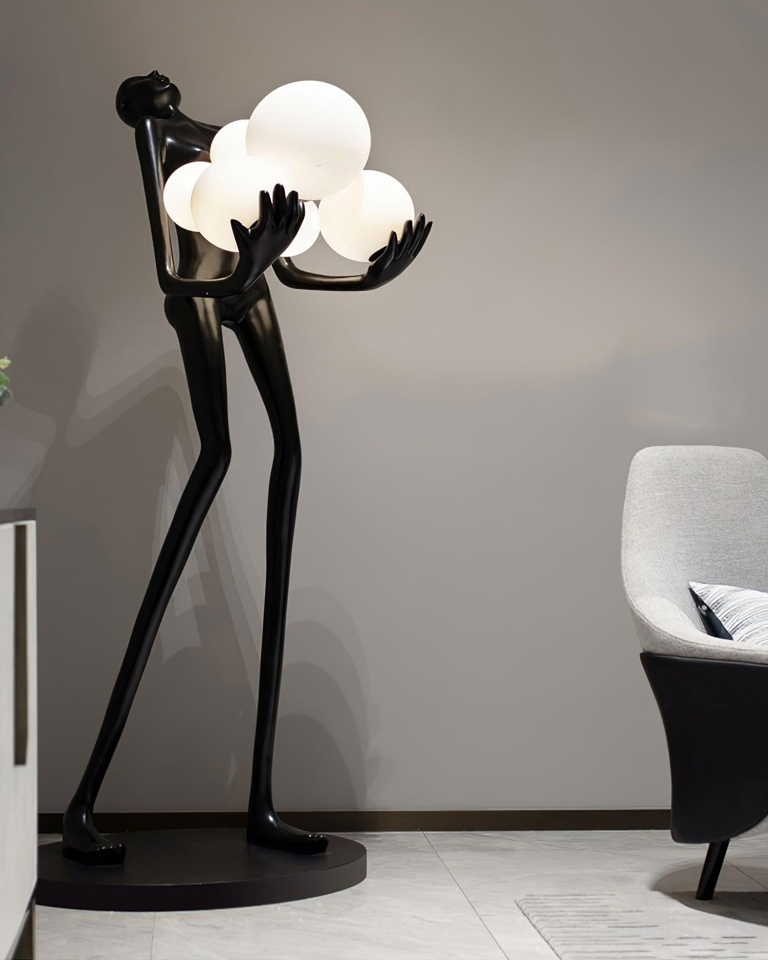 Artistic Figure Floor Lamp