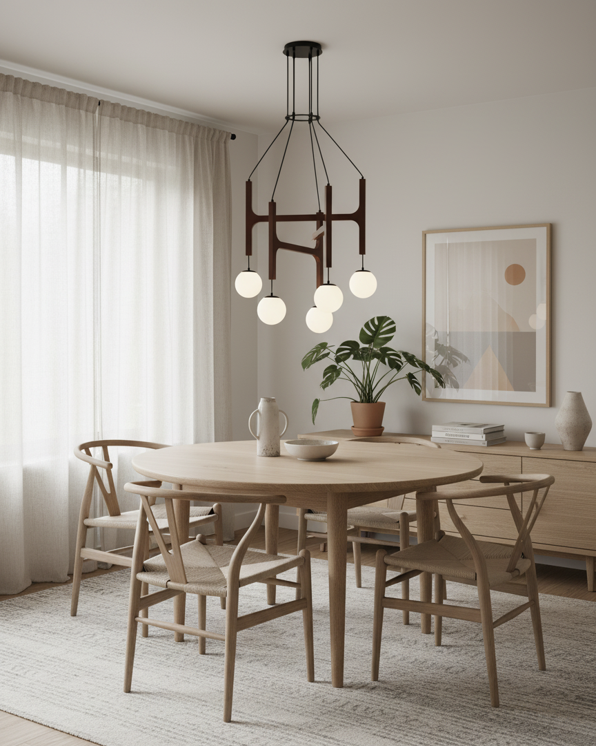 Astra Wood Chandelier