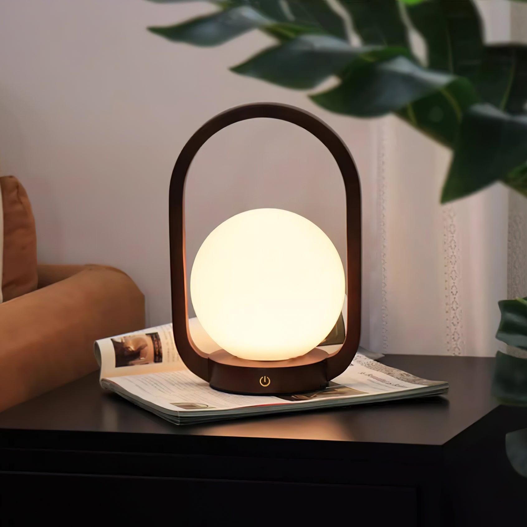 Tavellio Wooden Portable Table Lamp