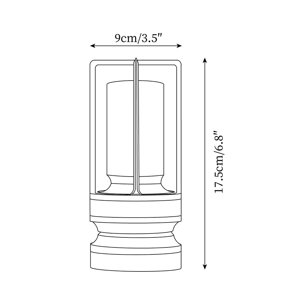 Aura Gleam Table Lamp (built-in battery)
