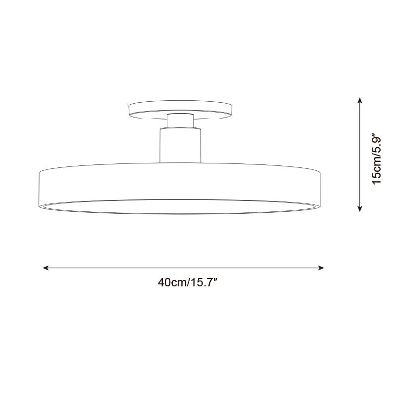 Azure Plate Ceiling Lamp