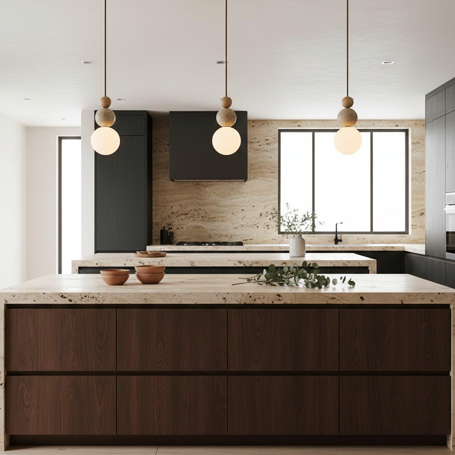Ball Travertine Pendant Lamp