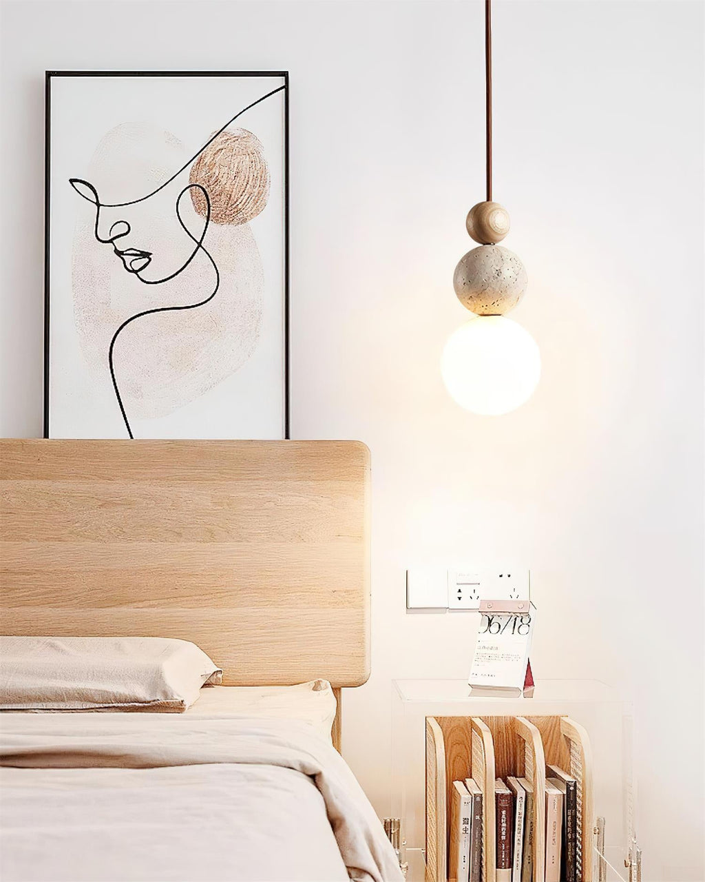 Ball Travertine Pendant Lamp