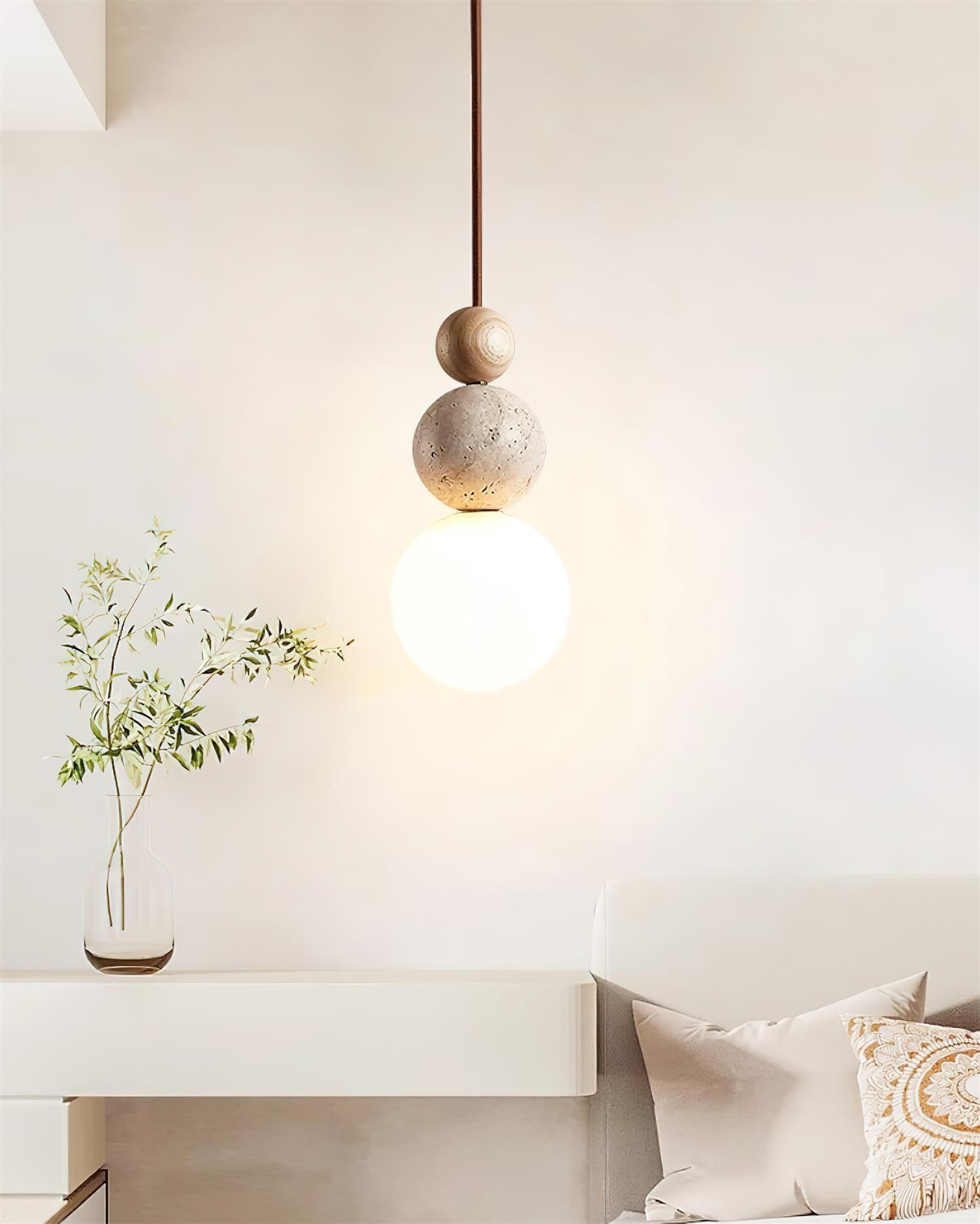 Ball Travertine Pendant Lamp