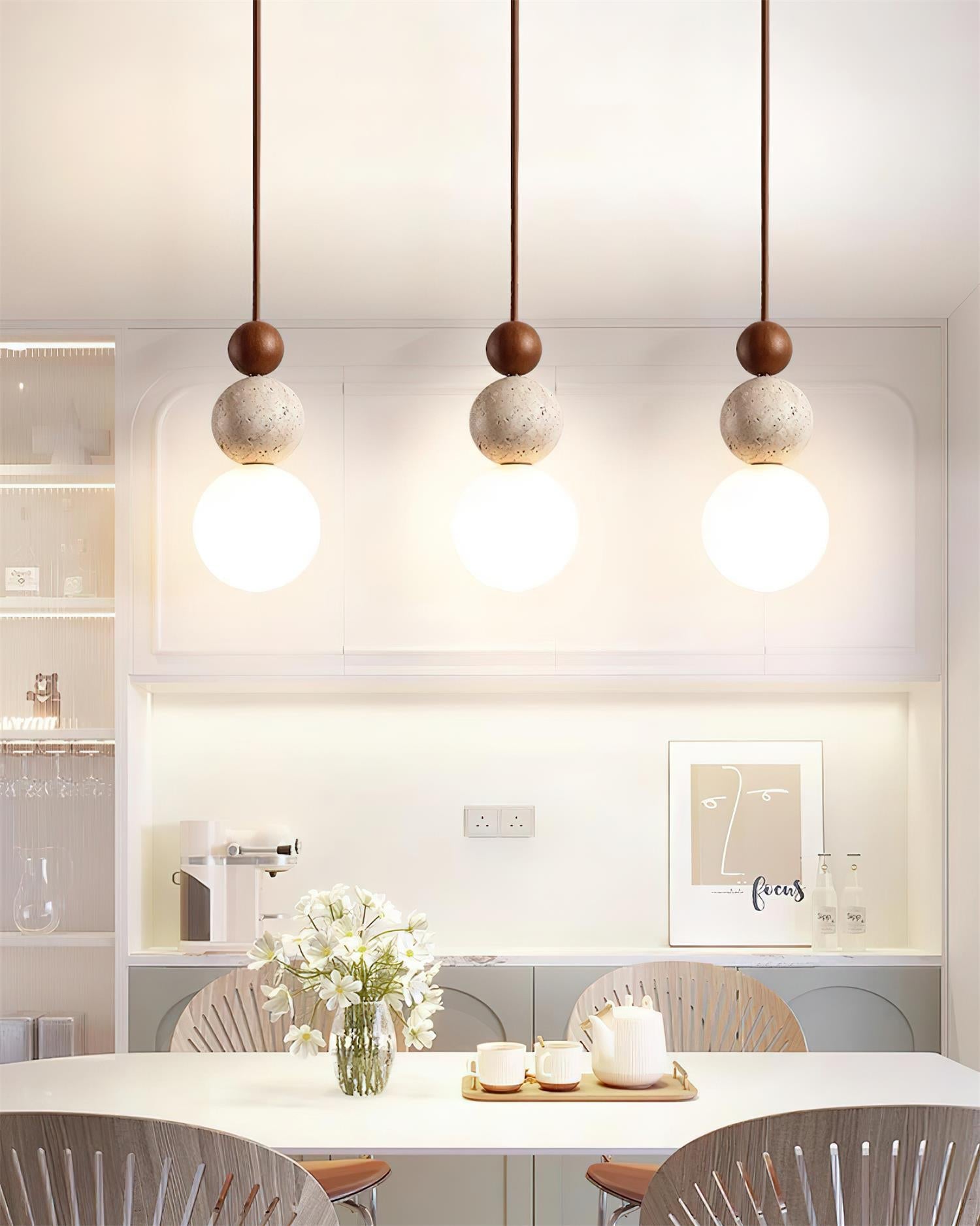 Ball Travertine Pendant Lamp