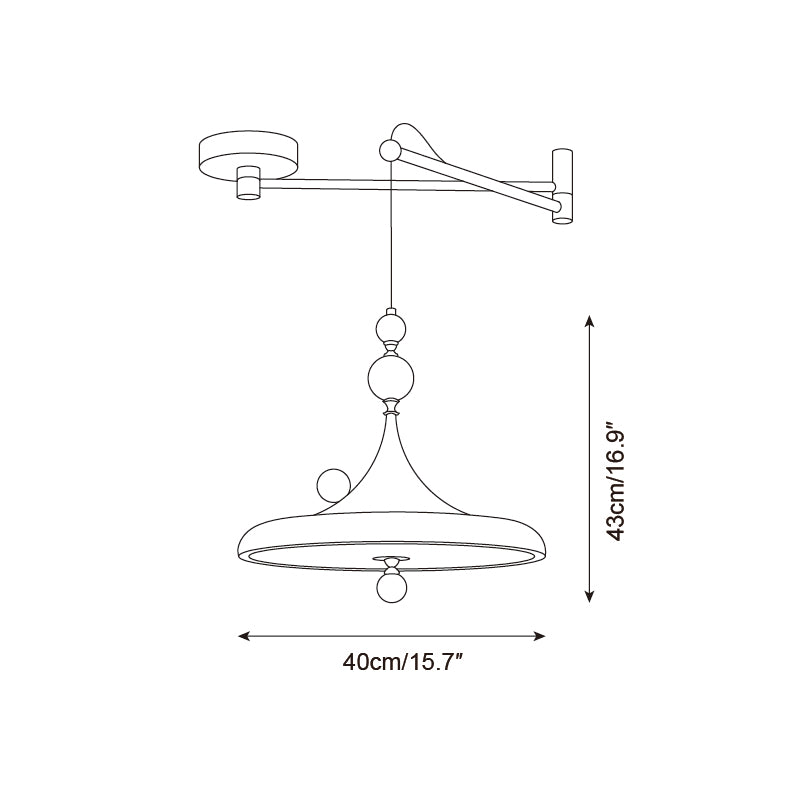 Ballora Swing Arm Pendant Lamp