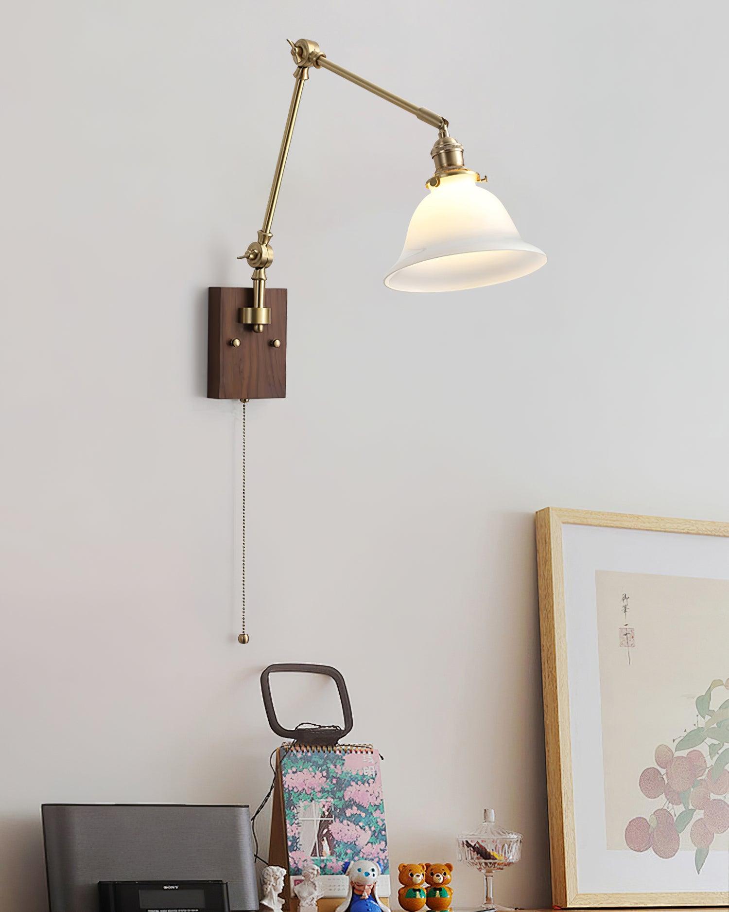 Banker Swing Arm Wall Light