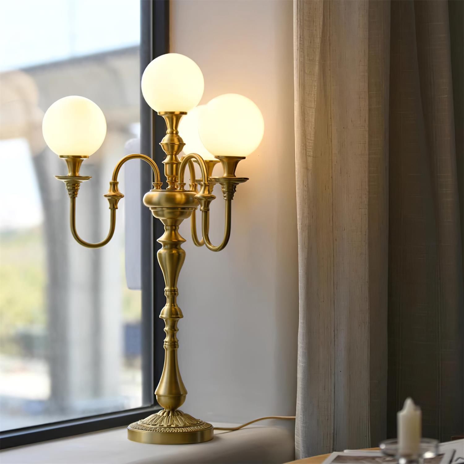 Beatty Brass Table Lamp