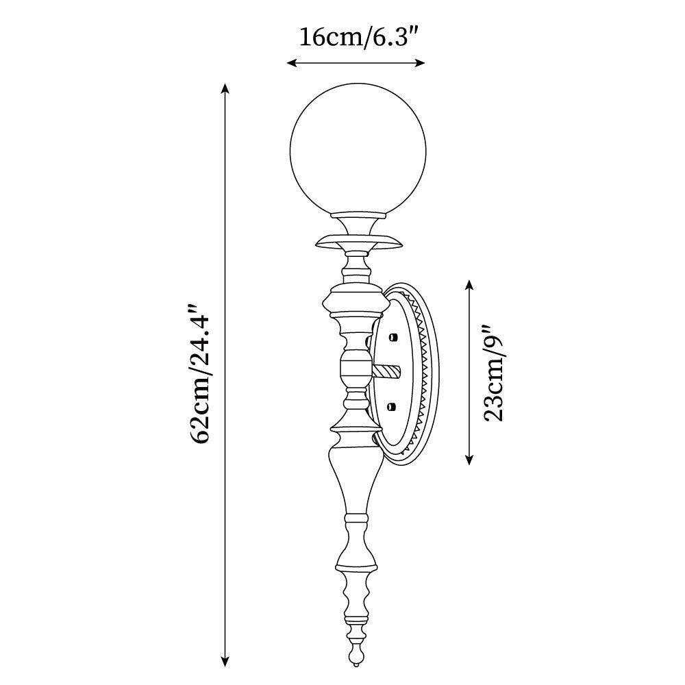Beatty Brass Wall Lamp