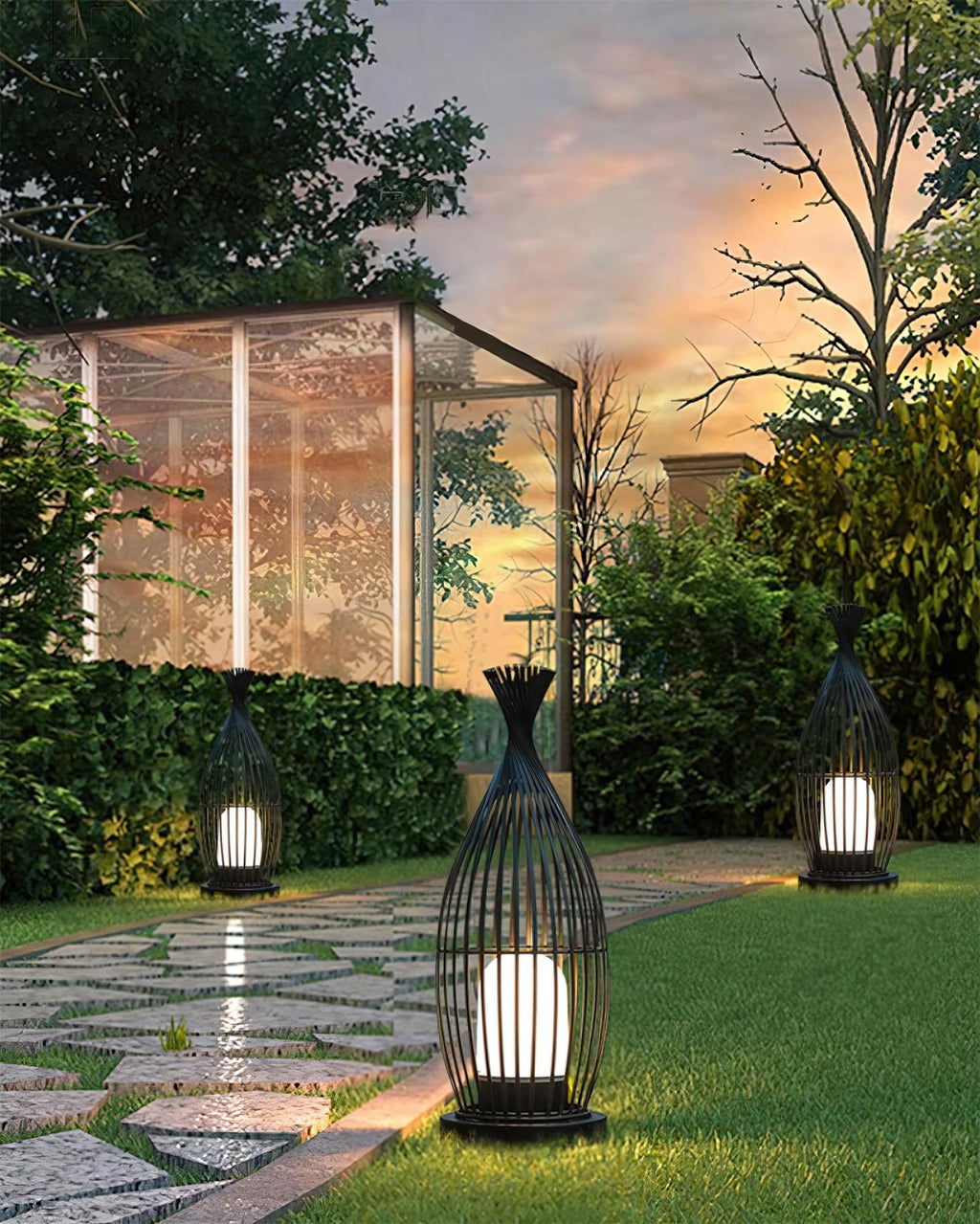 Birdcage Outdoor Post Light