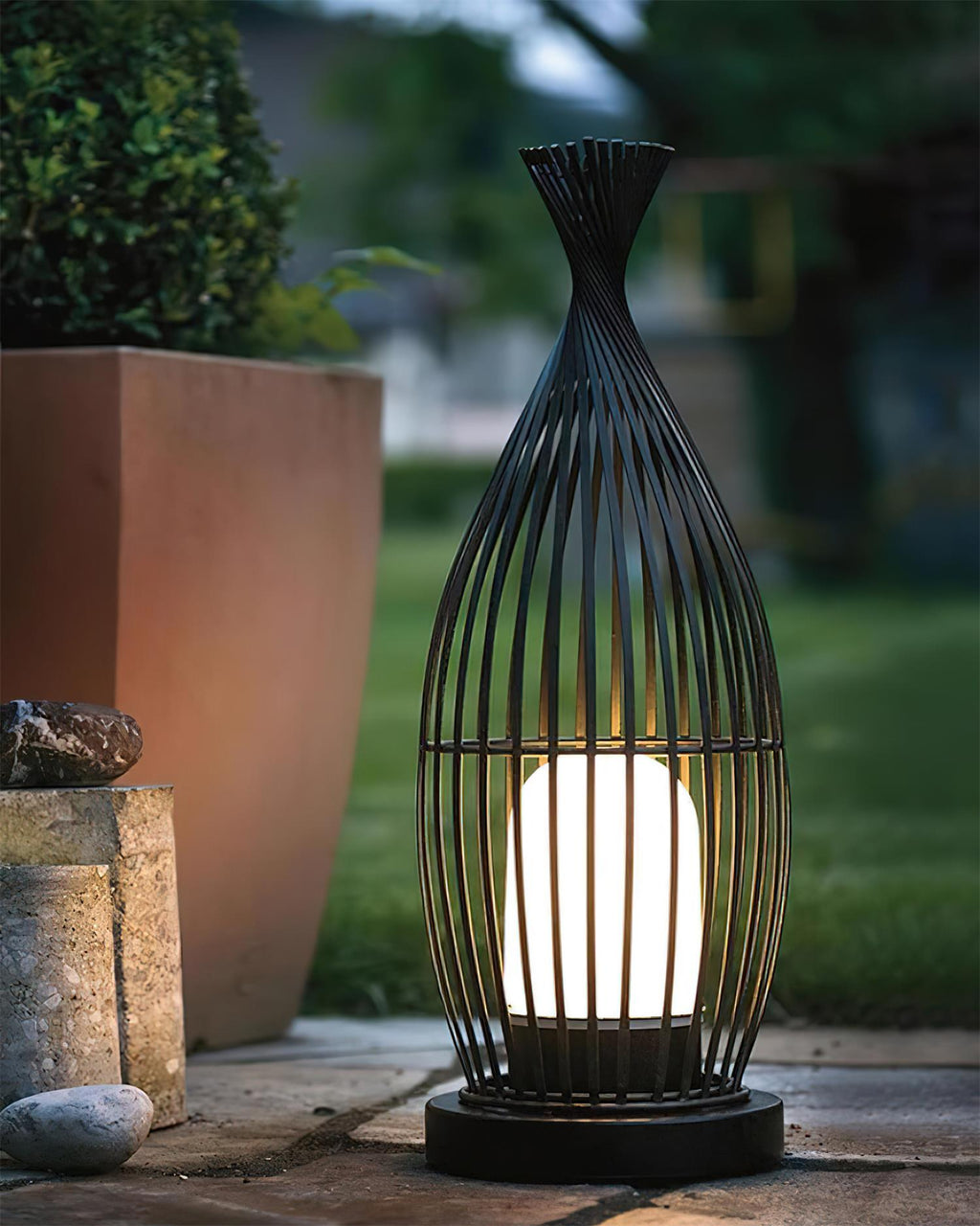 Birdcage Outdoor Post Light