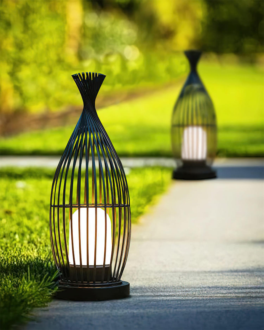 Birdcage Outdoor Post Light