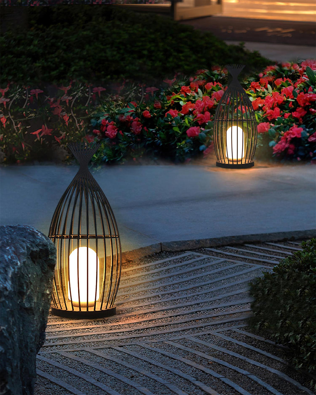 Birdcage Outdoor Post Light