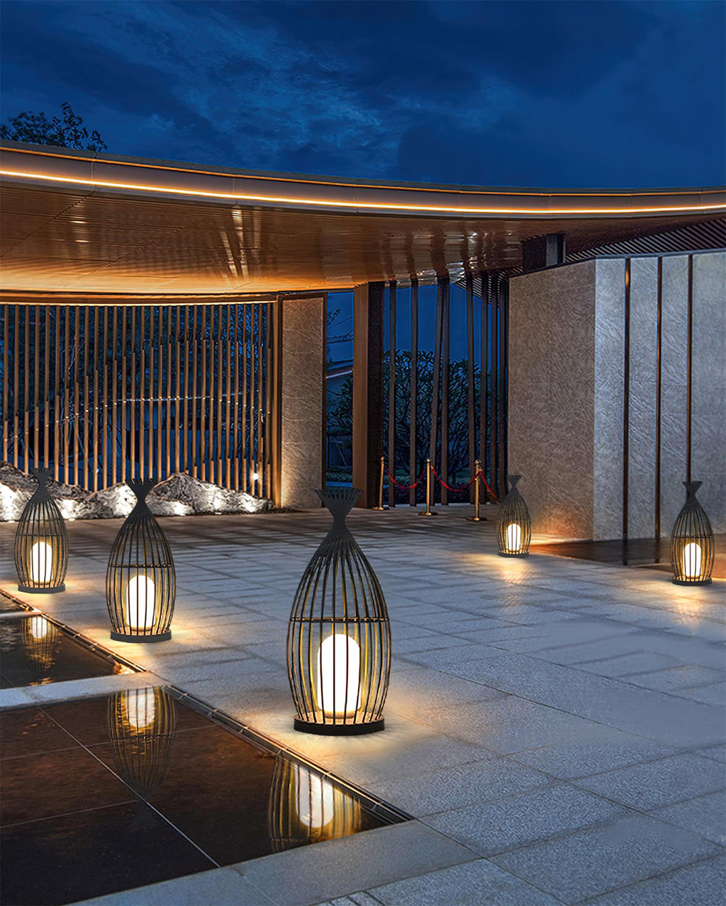 Birdcage Outdoor Post Light
